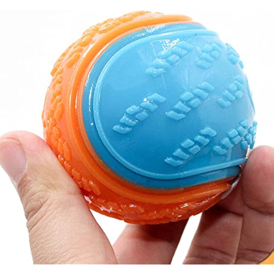 Jolof Store Squeaky Dog Ball 6-Pack – Durable TPR Rubber Teeth Cleaning Toy