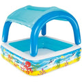 Bestway Inflatable Kids Paddling Pool with Detachable Sunshade Canopy
