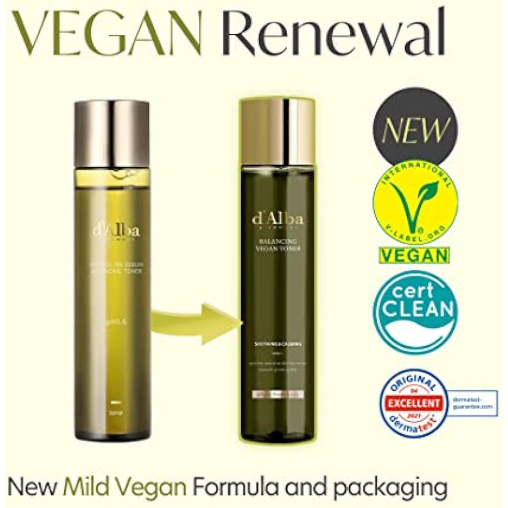 d'Alba Italian White Truffle Vegan Toner | Hydrating & Balancing Skincare