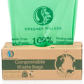 Greener Walker 6L Compostable Caddy Bin Liners – 120 Extra Thick Bags