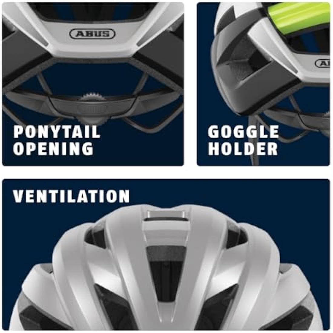 ABUS StormChaser Road Bike Helmet – Lightweight Vented Cycling Helmet