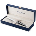 Waterman Hémisphère Rollerball Pen – Black & White Lacquer, Fine Point