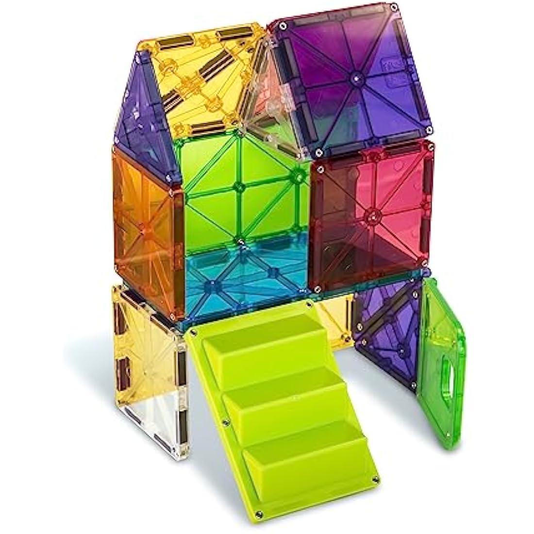 Magna-Tiles 28-Piece House Set | Magnetic STEM Building Tiles for Kids