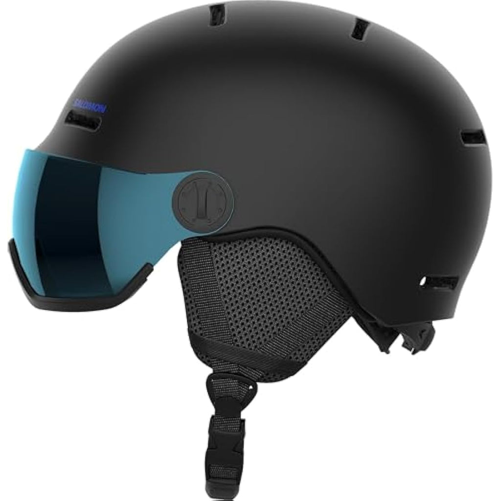 Salomon Orka Kids Visor Ski & Snowboard Helmet - Black Junior