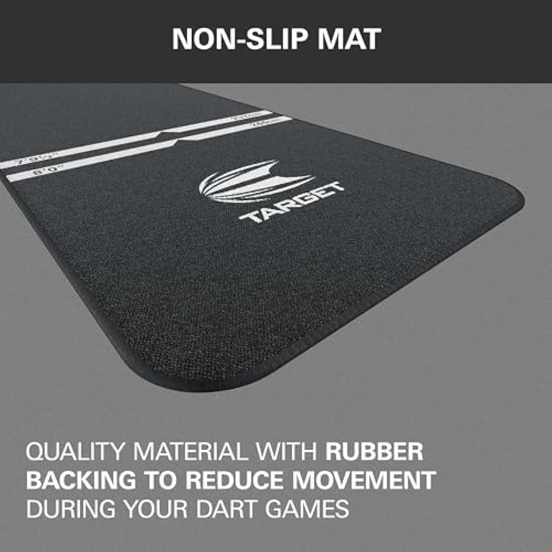 Target Darts World Champions Dart Mat – Non-Slip Oche with Throw Lines