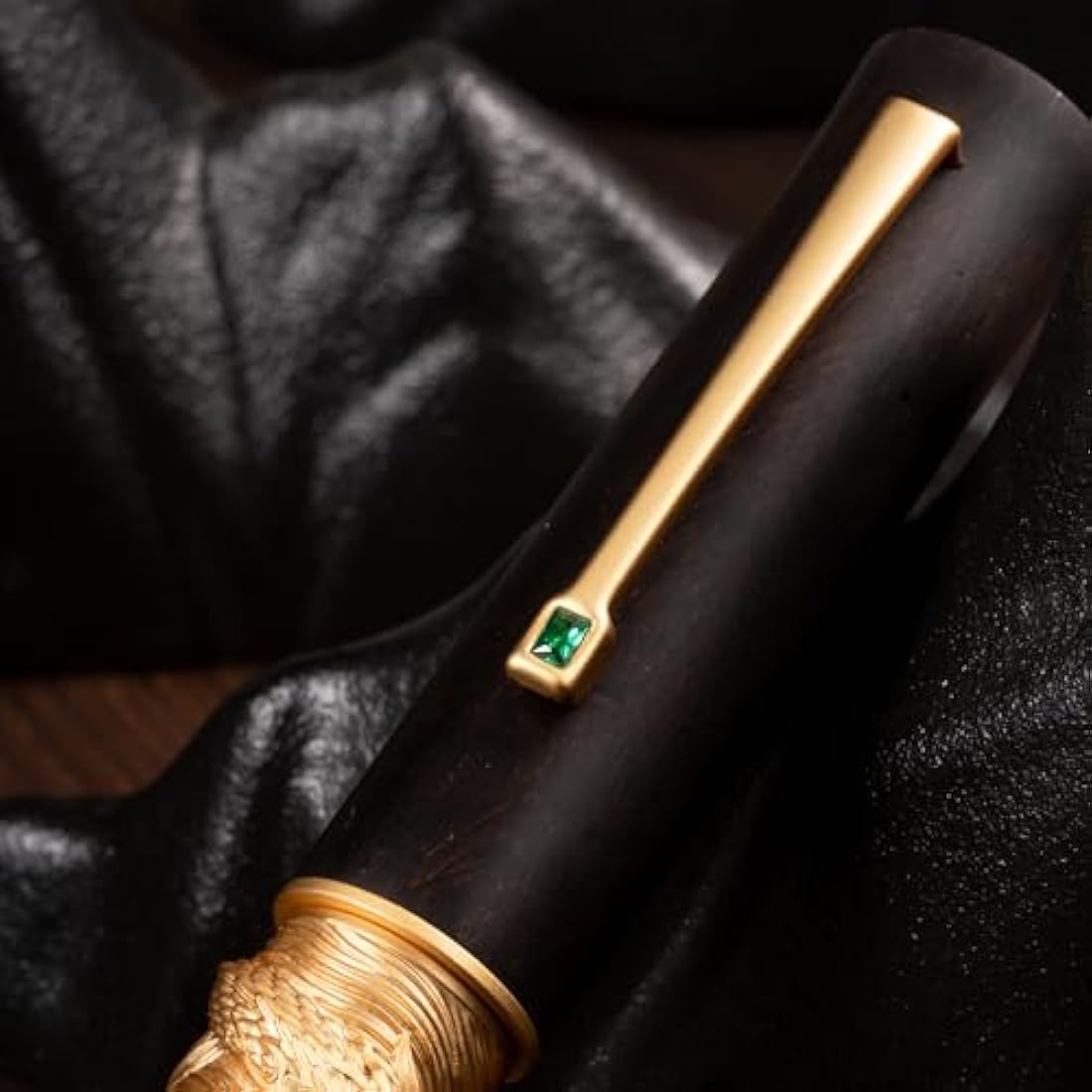 Hongdian N24 Dragon Fountain Pen | Fine Nib Rosewood Luxury Writing Pen