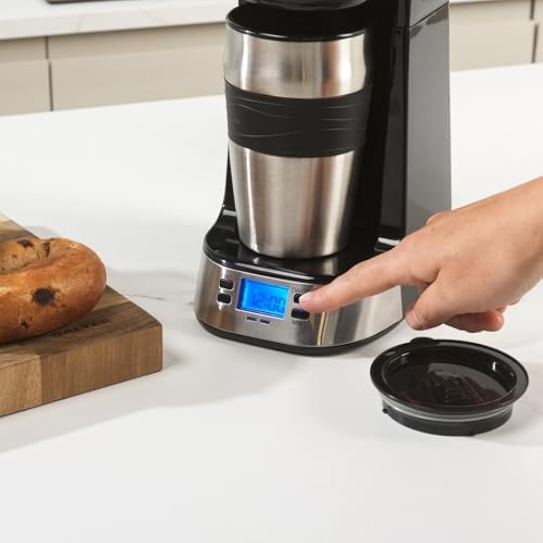 Salter EK2732 Personal Coffee Maker | 420ml Travel Mug & Washable Filter