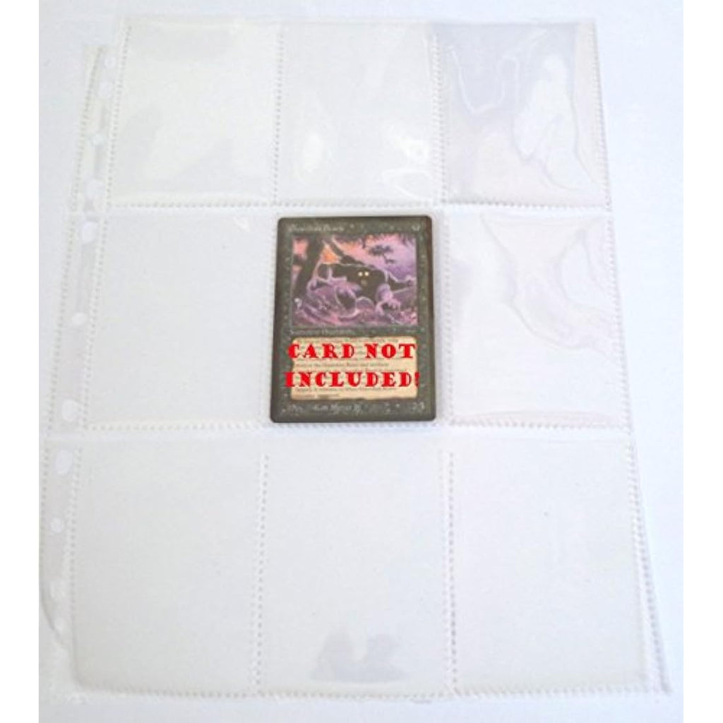 docsmagic.de 200 9-Pocket Pages – 11-Hole Trading Card Album Sheets