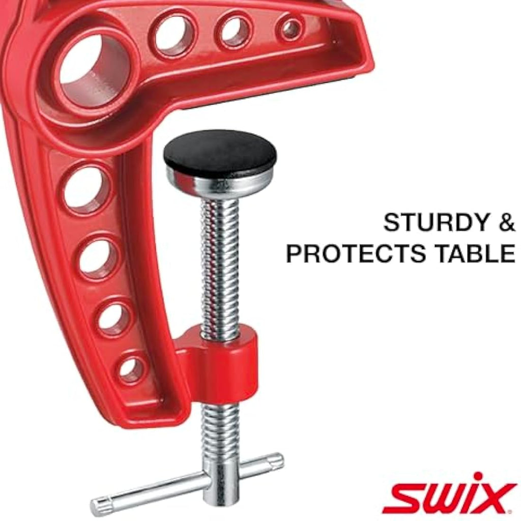 Swix Skischraubstock –  Ski Vise mit 100mm Klemmbreite