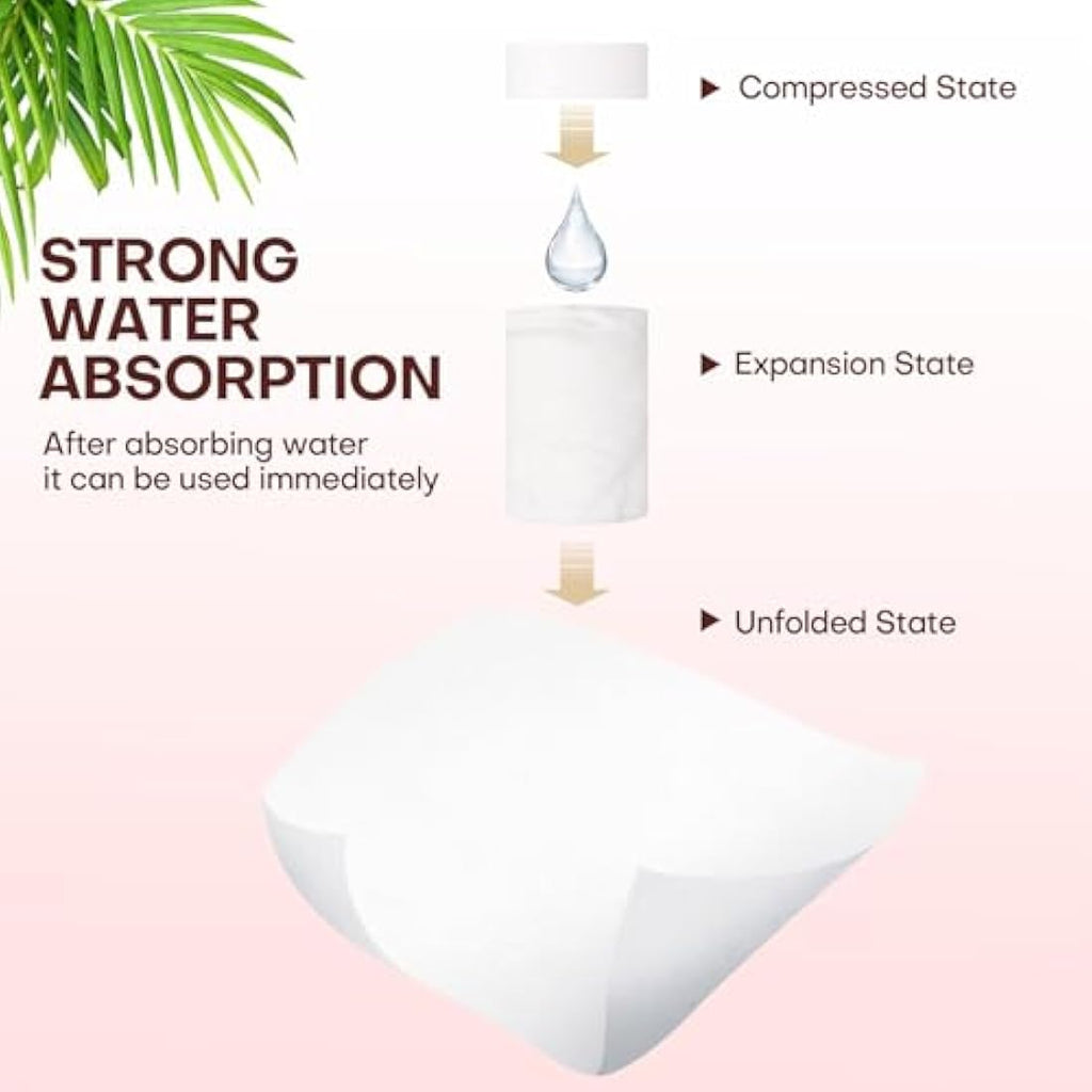 Jolof Store Disposable Face Towel – 300 Pack Compressed Travel Wipes