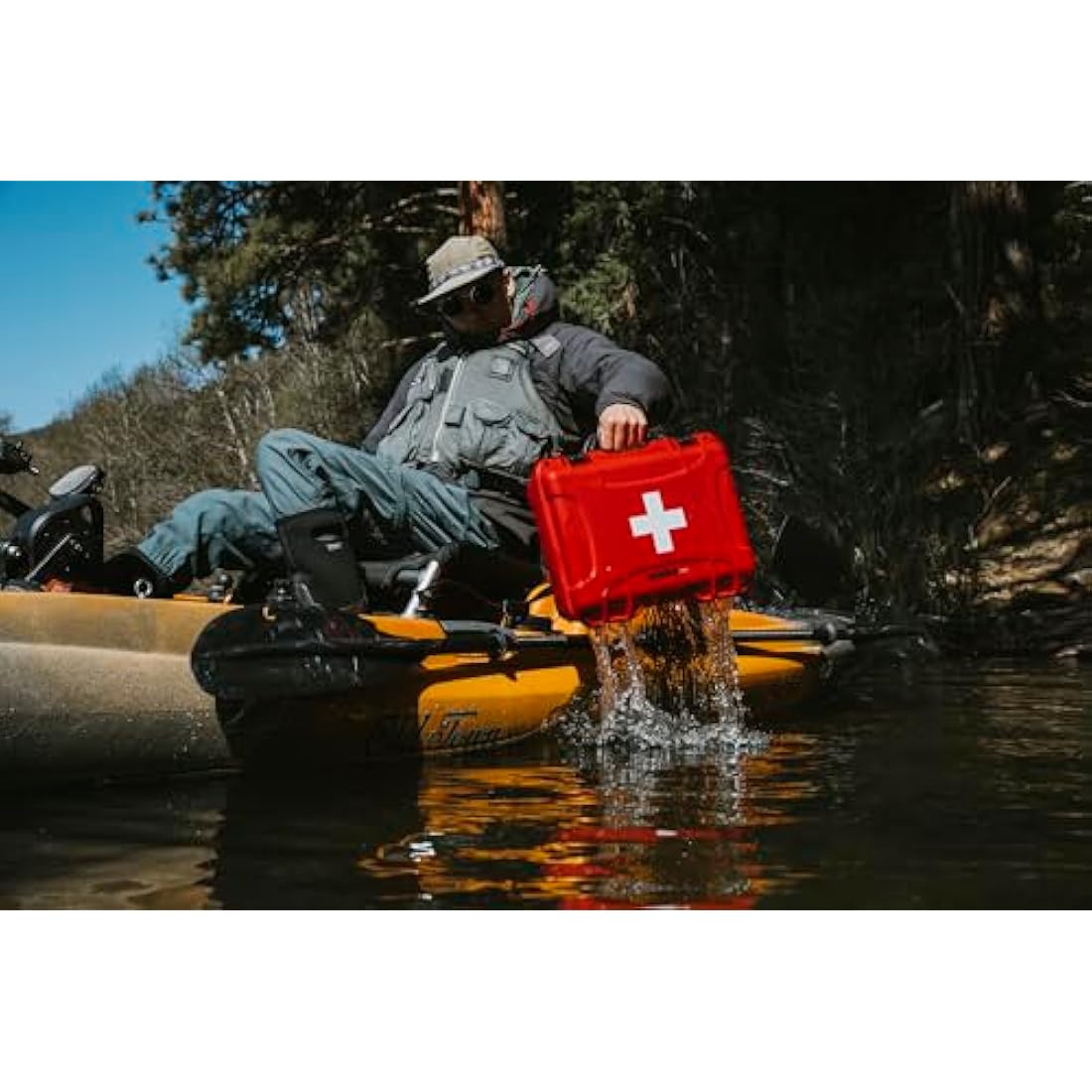 Nanuk 908 Waterproof First Aid Case – Red Hard Shell Medical Box