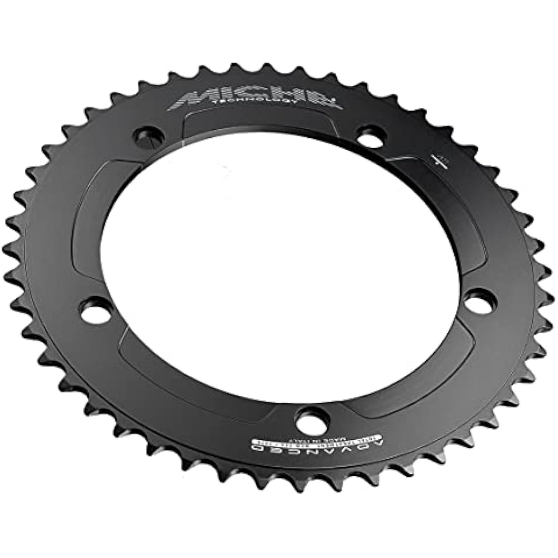 Miche Primato Advanced Track Chainring – 144PCD 58T Black Aerodynamic