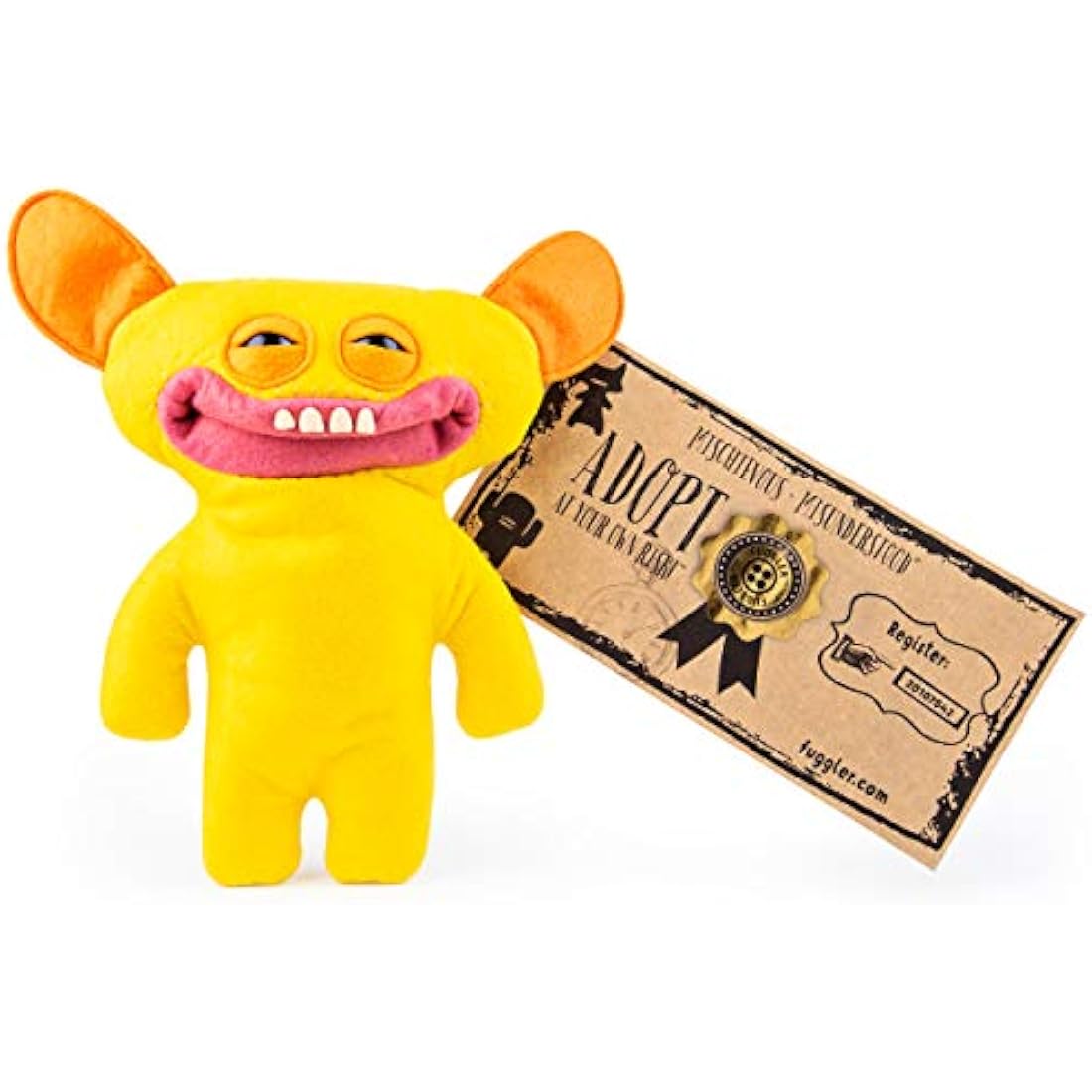 Fuggler Funny Ugly Monster Plush Toy – Yellow Collectible Doll, 22cm