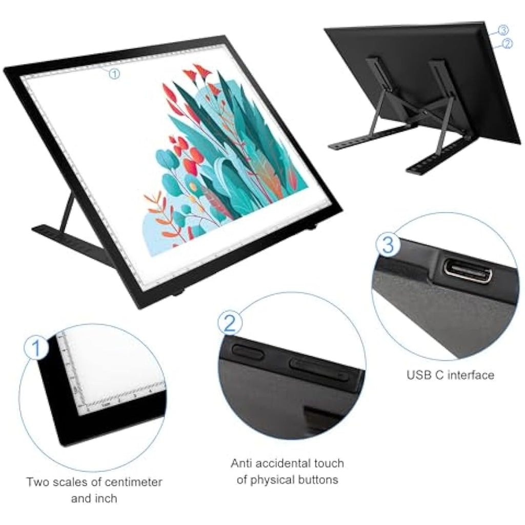 DONPODER A3 Light Pad for Diamond Painting – 5500 Lux LED Tracing Board