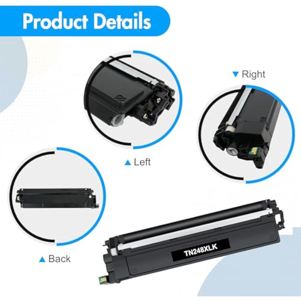 Jolof Store TN248XL Compatible Toner 4-Pack for Brother MFC-L3760CDW