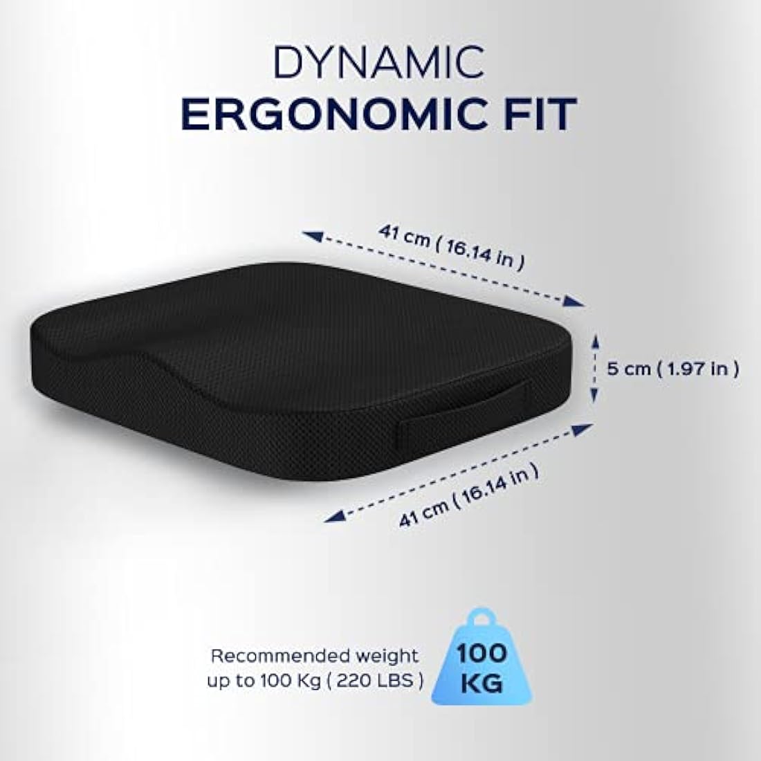 bonmedico Memory Foam Seat Cushion - Coccyx Pain Relief for Office & Car