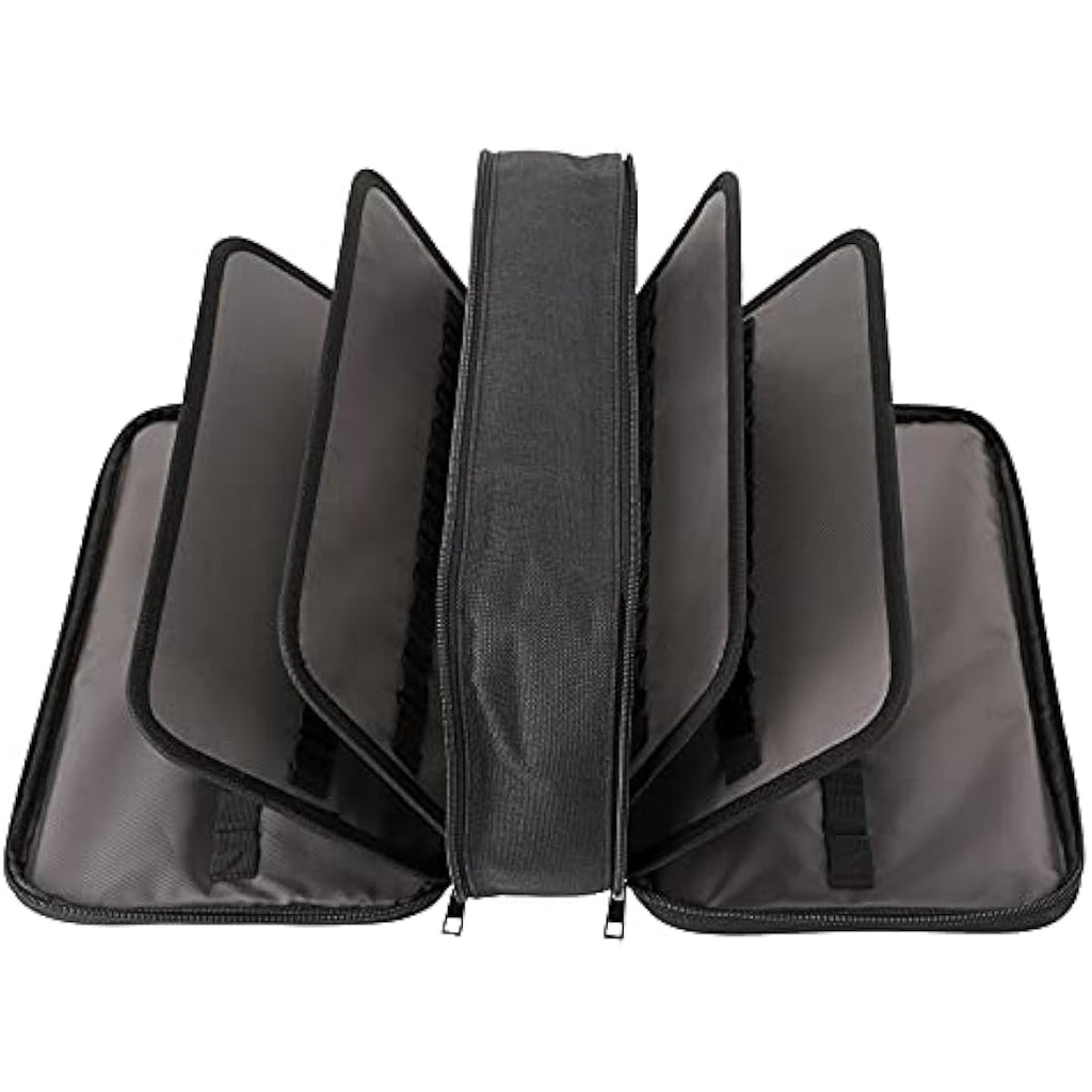 BSTKEY 360 Slots Large Capacity Pencil Case – Black Polyester Organizer