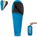 QEZER Ultralight Down Sleeping Bag | 600FP Duck Down Backpacking Gear