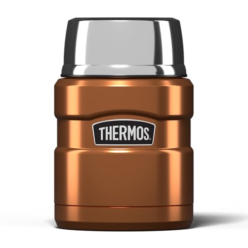 Thermos Stainless King Food Flask | 470ml Vacuum Insulated Copper