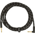 Fender Deluxe Instrument Cable | 10ft Black Tweed Braided Shielding