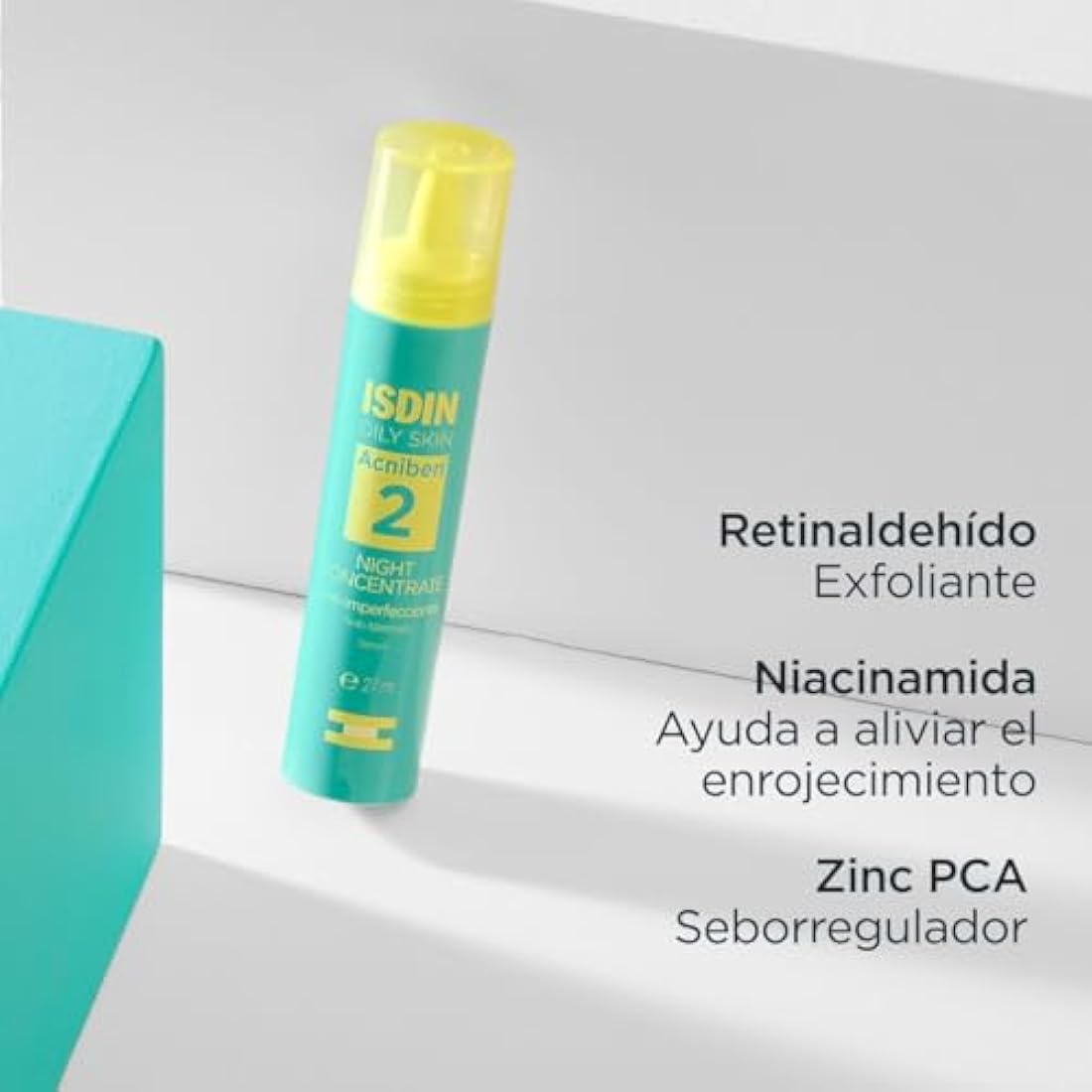 ISDIN Acniben Night Concentrate – Retinal Acne Serum for Oily Skin, 50ml