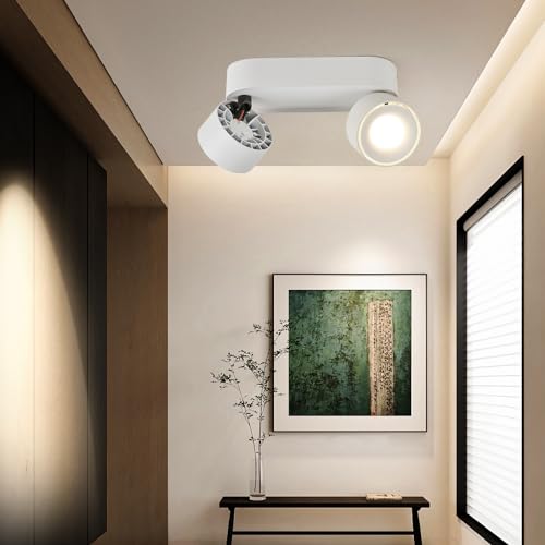 Budbuddy 12W LED Adjustable Ceiling Spotlights | White Aluminum 4000K