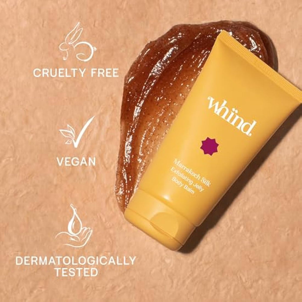 whind Marrakech Silk Exfoliating Jelly Body Balm Scrub with Vitamin E