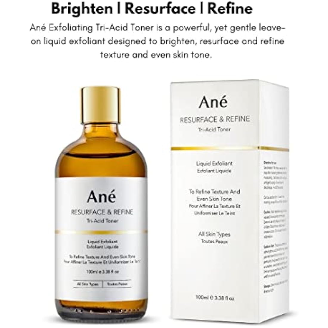 Ané Tranexamic AHA BHA Hydrating Acid Toner & Liquid Exfoliant - 100ml