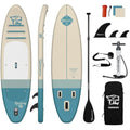 Tigerxbang Inflatable Stand Up Paddle Board | 10' Non-Slip SUP with Accessories