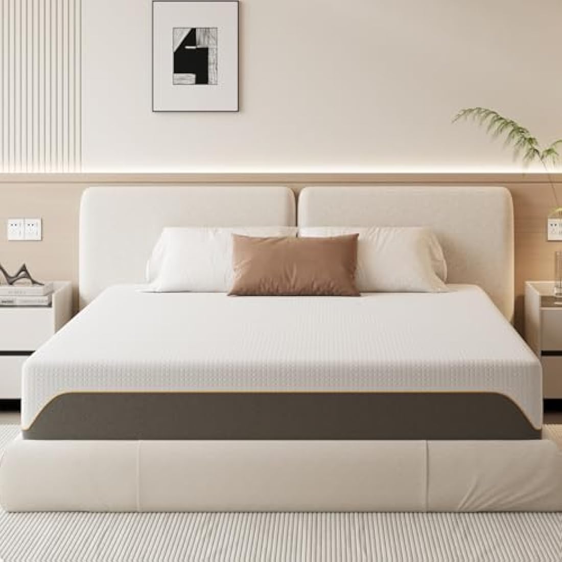 Doubleslee 4FT6 Double Memory Foam Mattress | Medium Firm Gel Foam