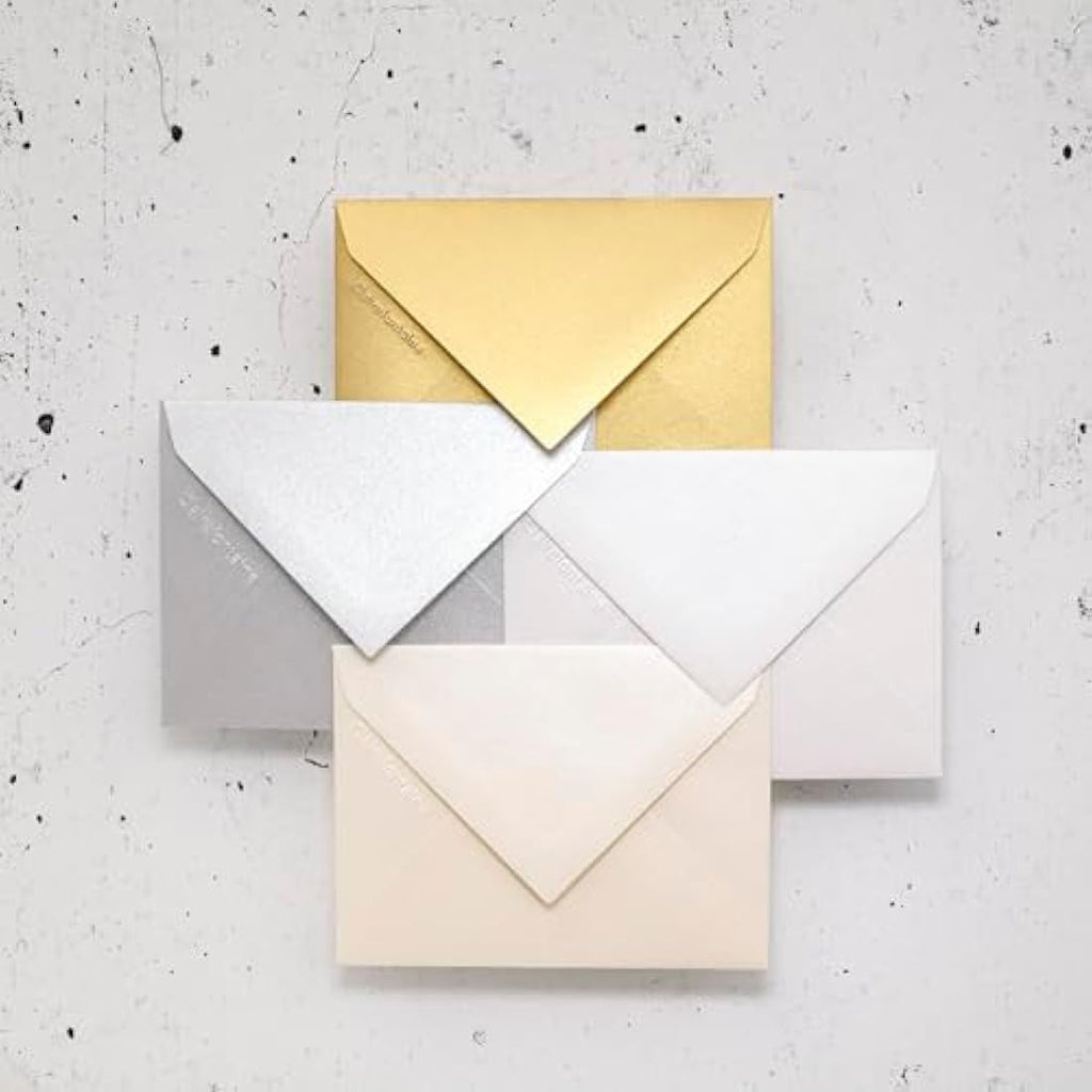 Clairefontaine Pollen Iridescent Gold Envelopes - 75x100mm (Pack of 20)
