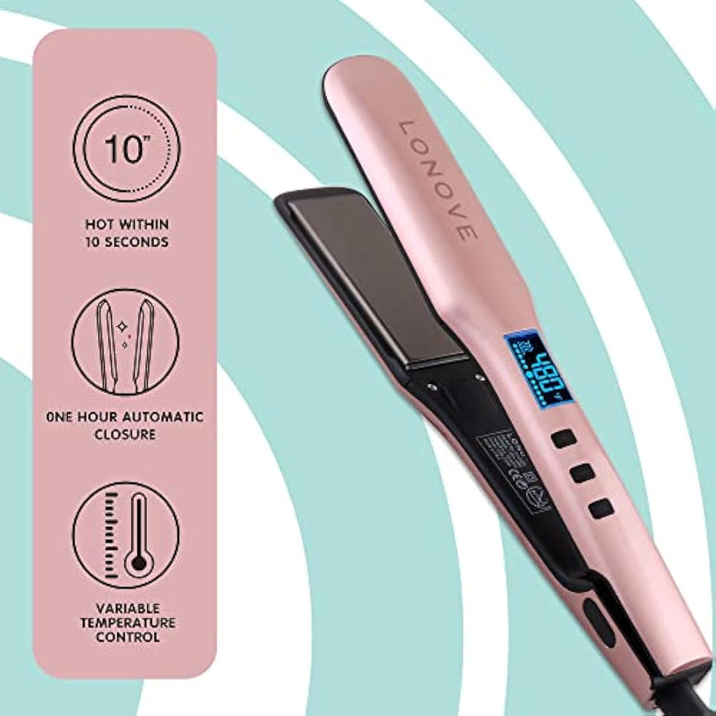 Titanium Hair Straightener – Professional Flat Iron for Thick Hair
