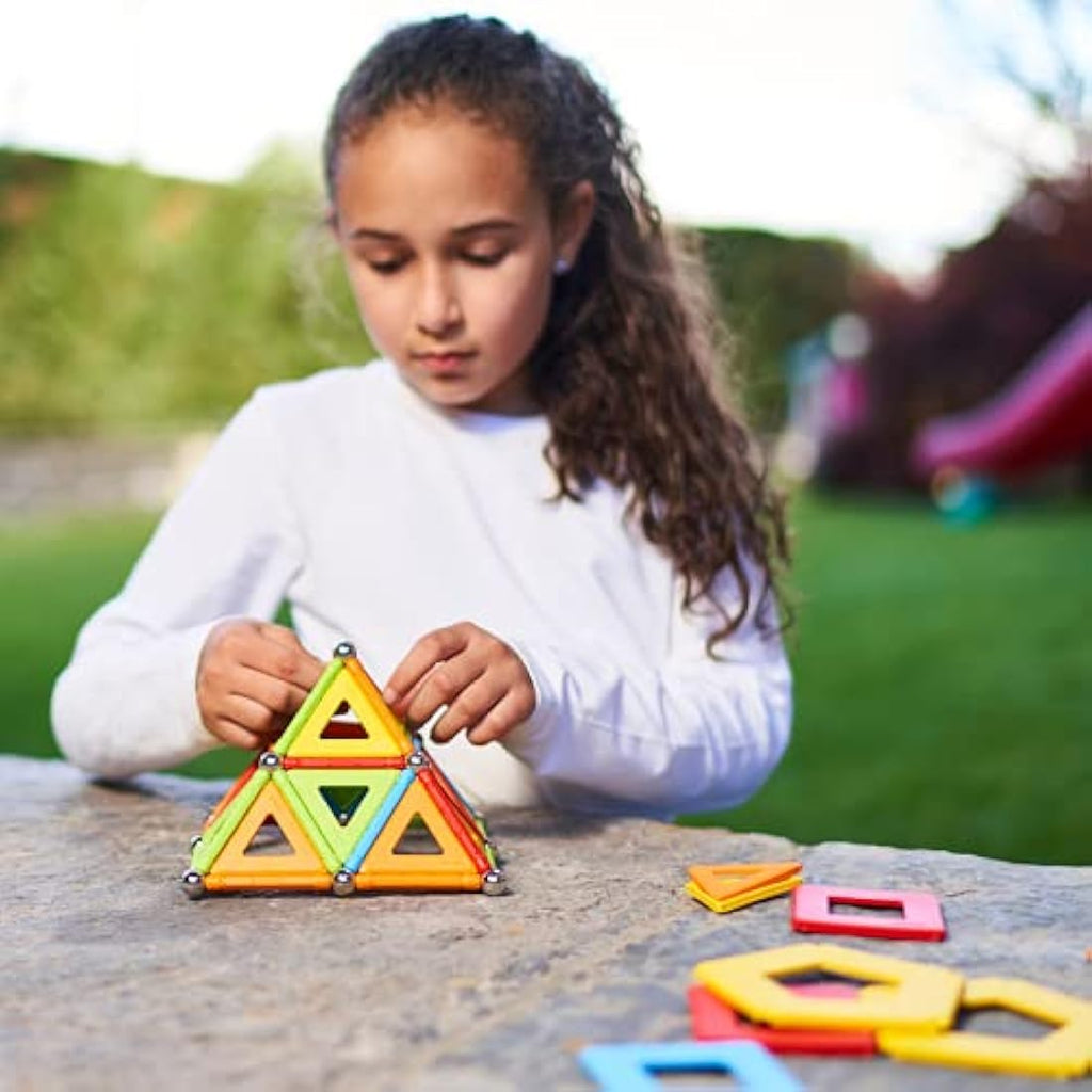 Geomag Supercolor Magnetic Construction Set - 100% Recycled Plastic - 78pc
