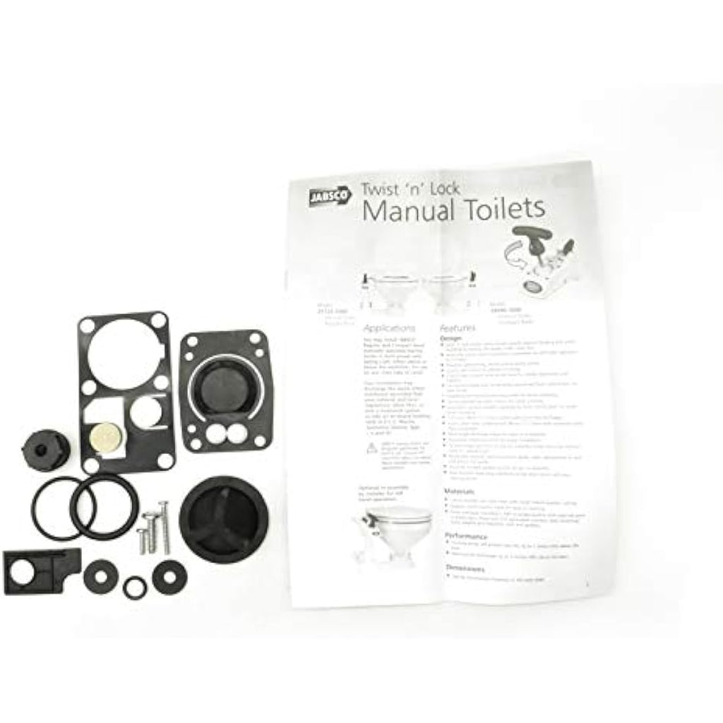 Jabsco Twist N Lock Marine Manual Toilet Service Kit for 29090-0