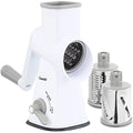 Rotary Cheese Grater | 3-Blade Mandoline Vegetable Slicer