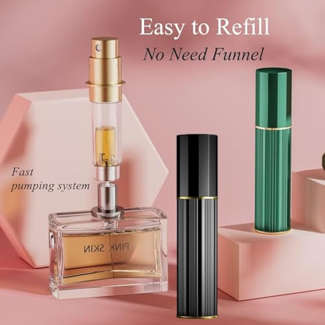 Aurdox Refillable Perfume Atomiser – 5ml Leak-Proof Travel Spray Bottle