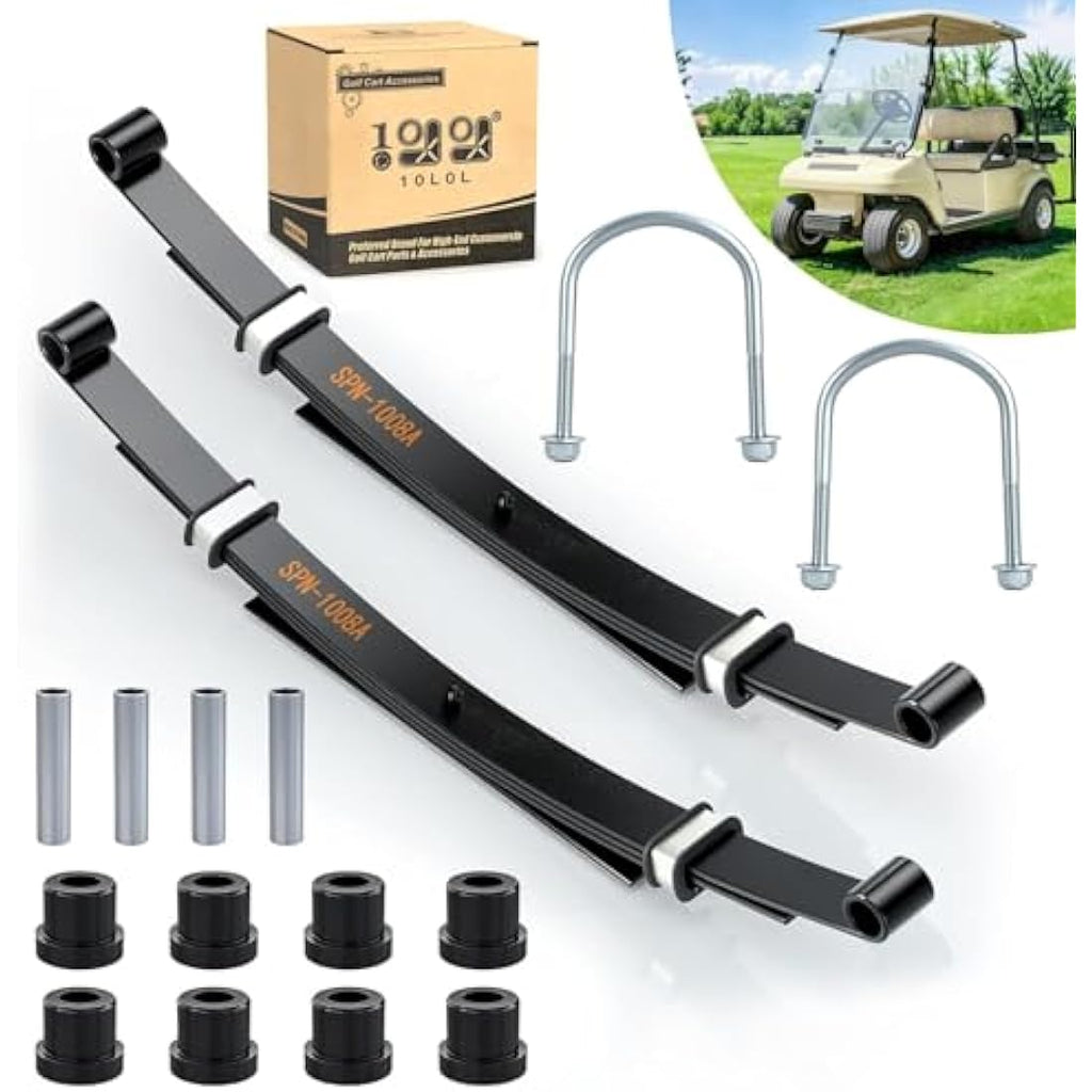 10L0L Club Car DS Heavy Duty 4-Leaf Rear Spring Kit for Gas & Electric
