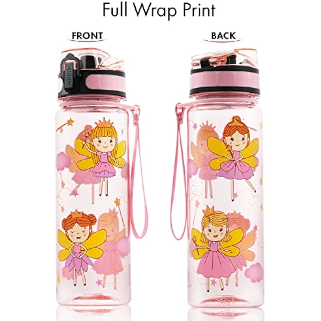 HeavenlyUnicorns Kids Tritan Water Bottle – 500ml Leakproof Pink