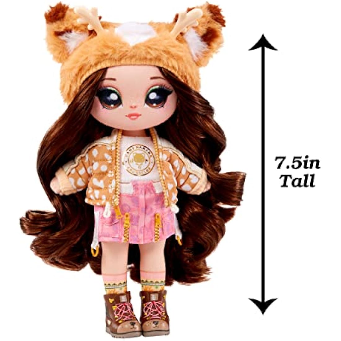 Na Na Na Surprise Camping Myra Woods Deer Plush Fashion Doll with Sleeping Bag