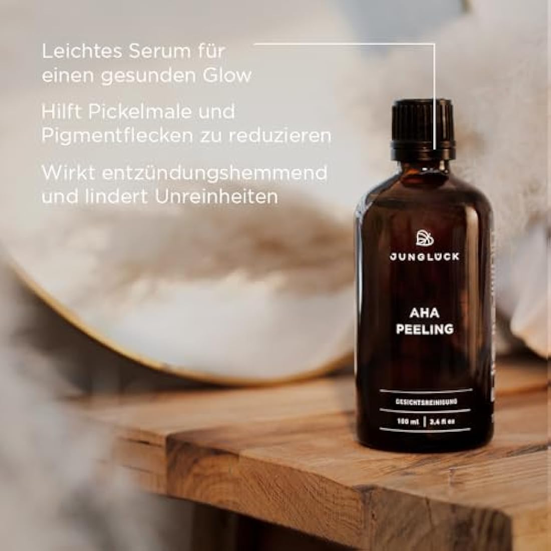 JUNGLÜCK AHA Peeling – Natural Exfoliating Serum for Mature Skin