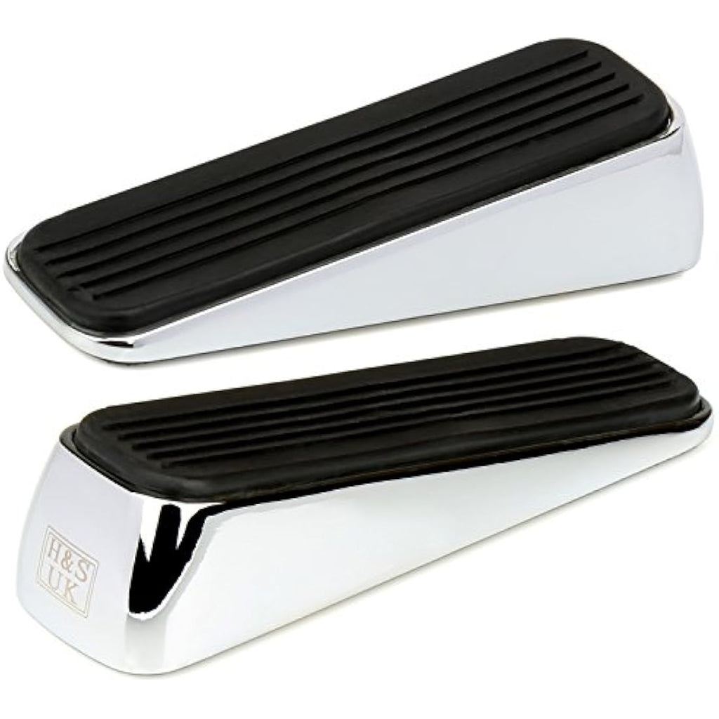 Jolof Store Stainless Steel Door Wedge – Heavy Duty Metal Stop 2 Pack