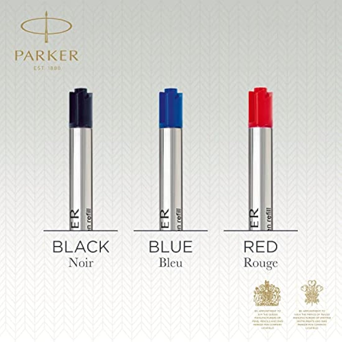 Parker QUINKflow Ballpoint Pen Refills | Medium Point | Blue Ink | 3 Count