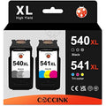 COCCINK PG-540XL CL-541XL Ink Cartridges for Canon Pixma MG3650s - 2 Pack