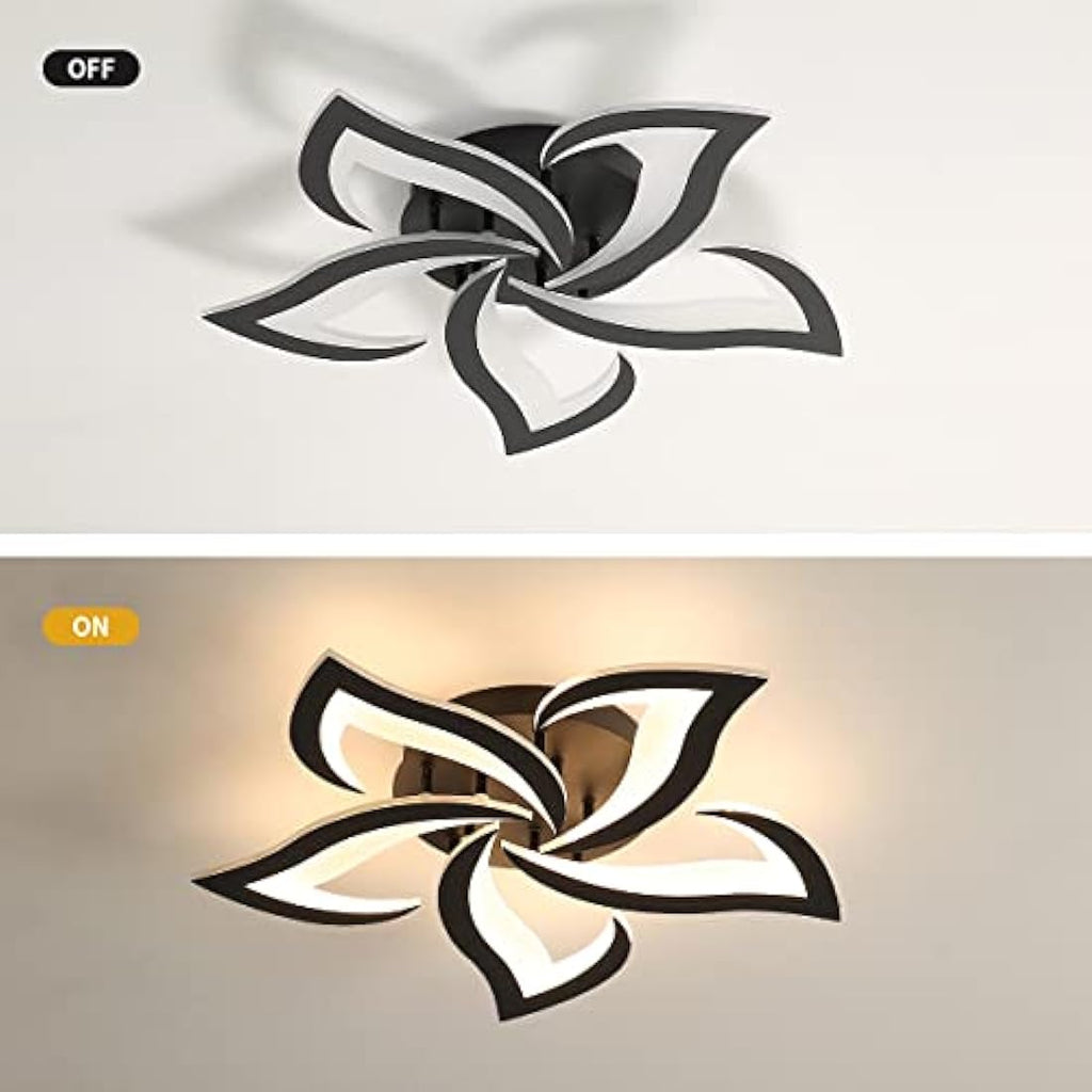Riserva Modern Petal LED Ceiling Light – 60W 3000K Acrylic Chandelier