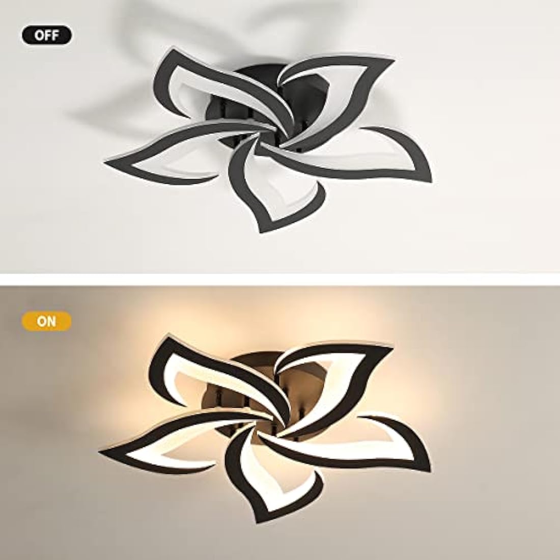 Riserva Modern Petal LED Ceiling Light – 60W 3000K Acrylic Chandelier