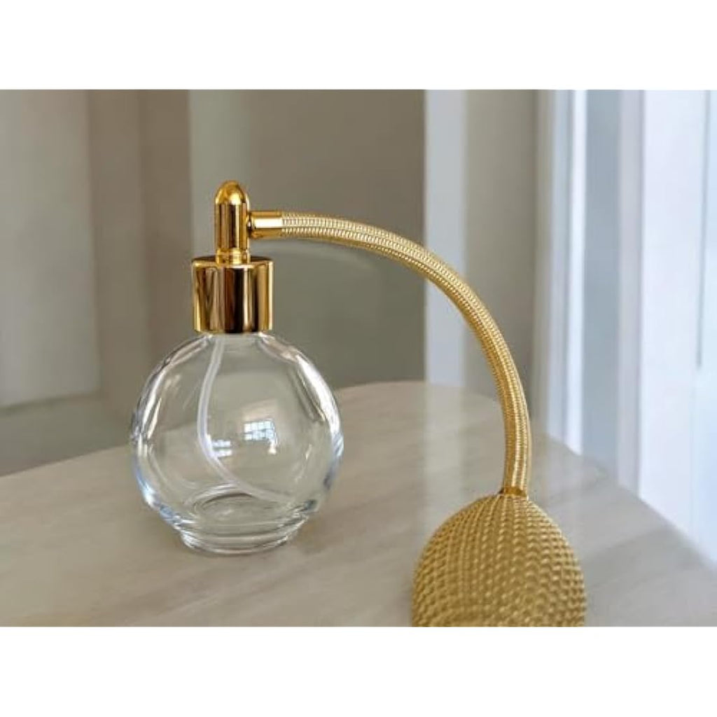 78ml Glass Perfume Atomizer with Gold Tassel and Funnel