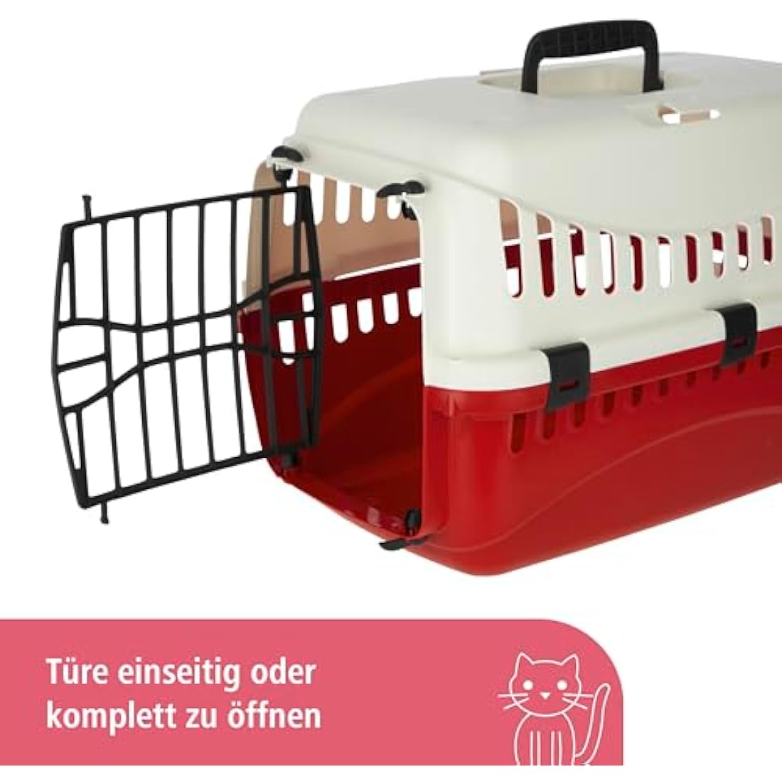 Kerbl Expedition Pet Transport Box | Plastic Door | 45x30x30cm - Creme