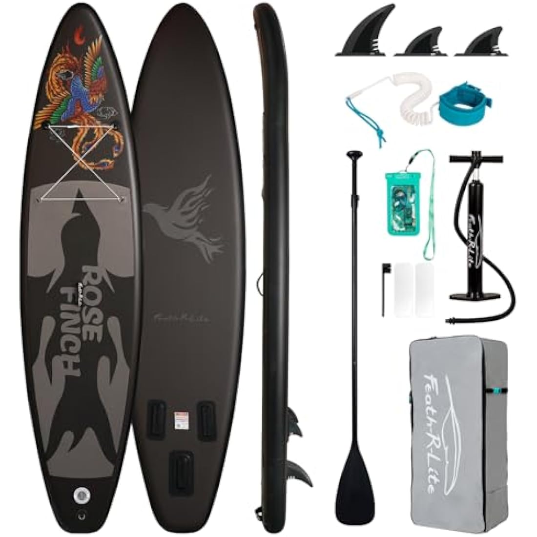 FEATH-R-LITE 11' Inflatable Stand Up Paddle Board - Phoenix Design