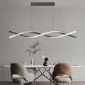 Mikeru 100cm Wave LED Pendant Light | Dimmable Modern Linear Chandelier