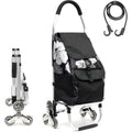 6-Wheel Stair Climber Folding Shopping Trolley - 50kg Capacity